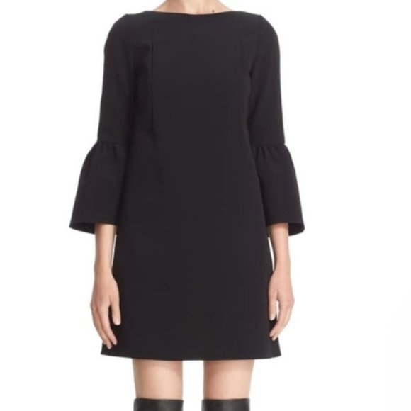 Lafayette 148 dress cocktail bell sleeves sz 14 - Picture 2 of 5